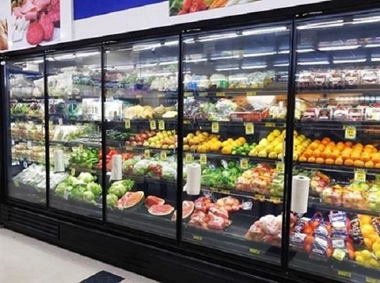 Охладителя двери замораживателя двери супермаркета 3/4/5/6 дверей чистосердечного стеклянного стеклянного сдержанное