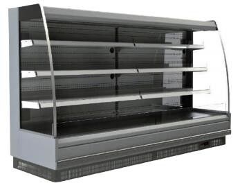 Удаленным Semi вертикальным витринный шкаф пекарни торта Refrigerated витринным шкафом