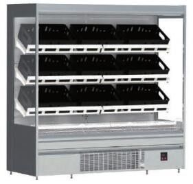 Открытым передним витринный шкаф холодильника открытой выкладки R290 открытым Refrigerated фронтом