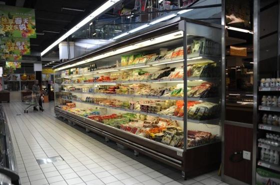 Черная ясная анодированная дверь Retrofit стеклянная для шкафов Open передних Refrigerated